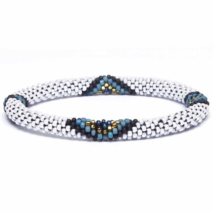 Evil Eye Pearl Beaded Bracelet