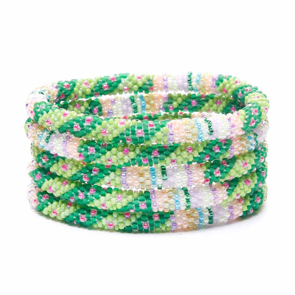 Fairy Garden Beaded Bracelet Stack