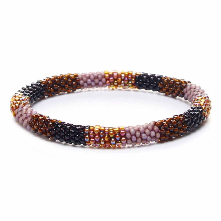 Mocha & Mauve Stripe - 7"