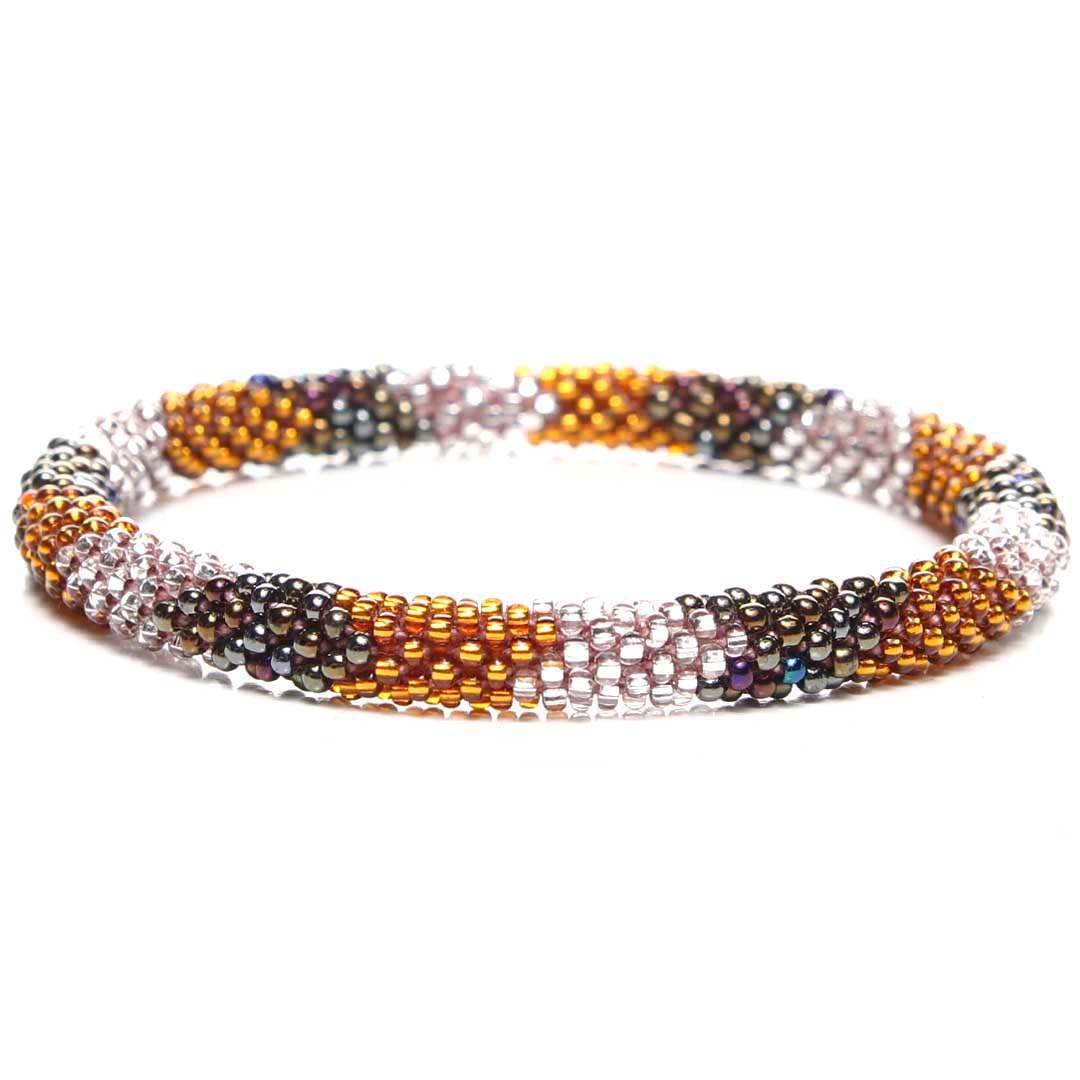 Fall Shimmer Glow Handmade Beaded Glass Bead Bracelet Bracelets for Women Jewelry