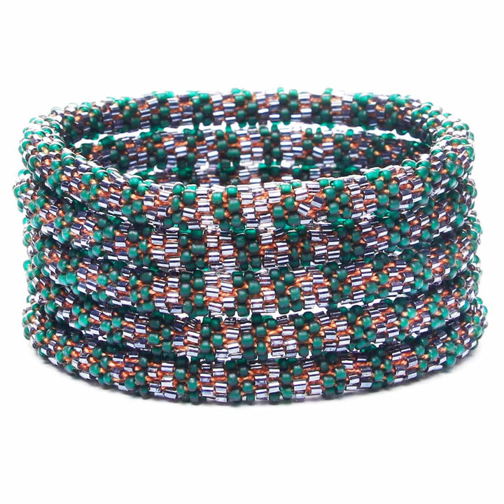Forest Firefly Beaded Bracelet-1 Stack