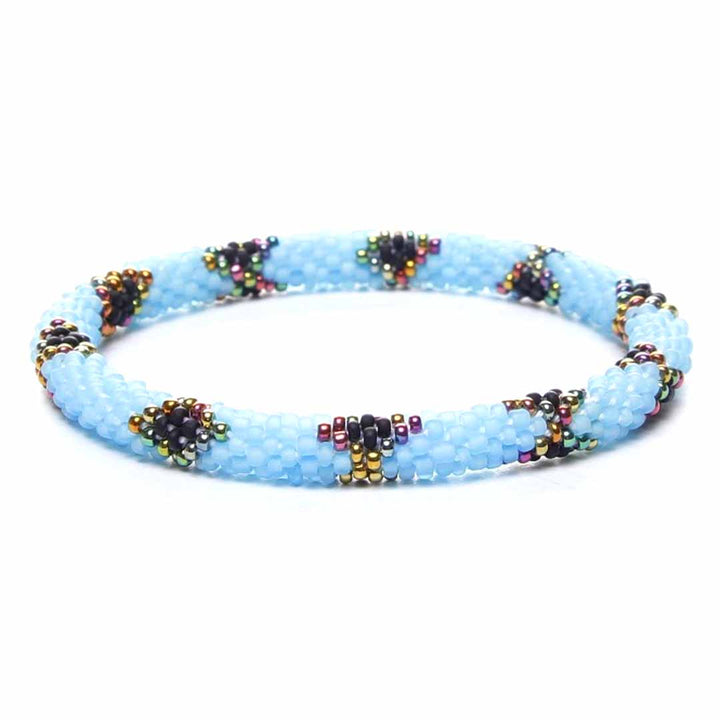 Frosted Blue Diamonds - 7"
