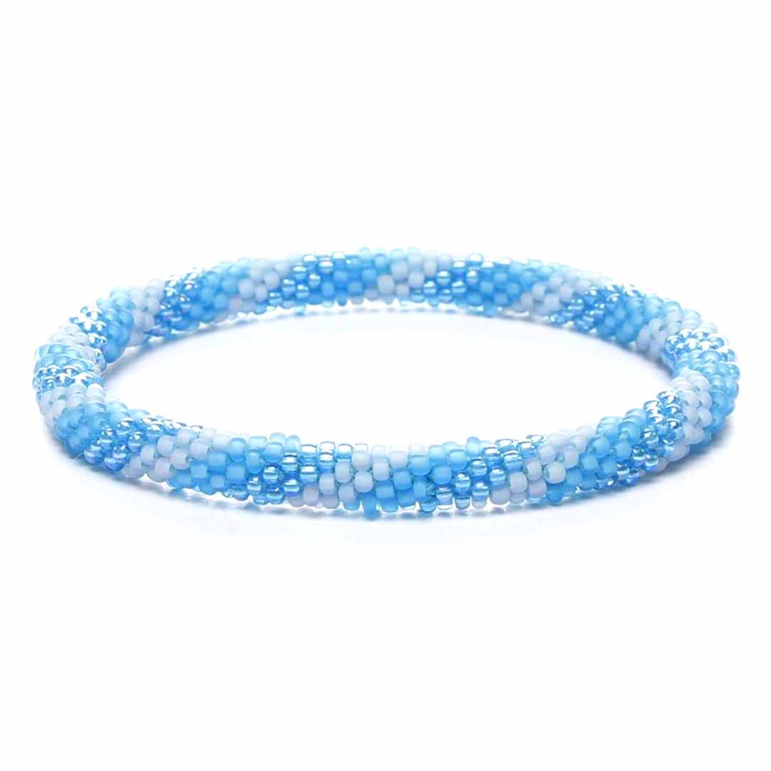 Frosted Blue Twist  - 7"
