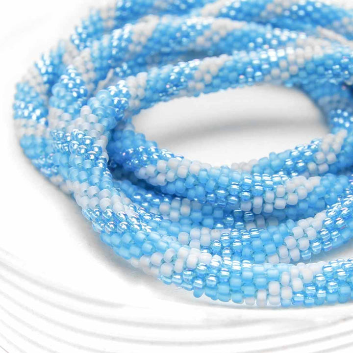 Frosted Blue Twist  - 7"