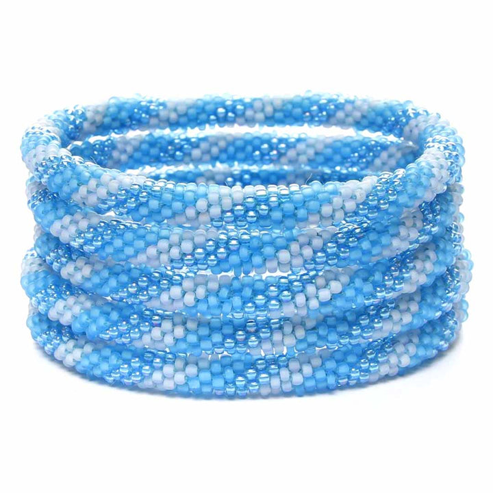 Frosted Blue Twist  - 7"