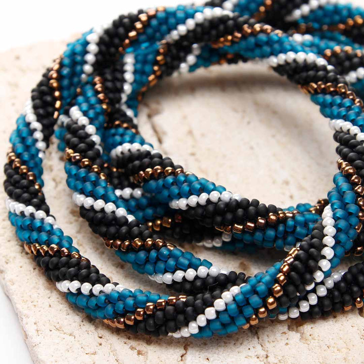 Frosted Denim Noir Twist - 7"