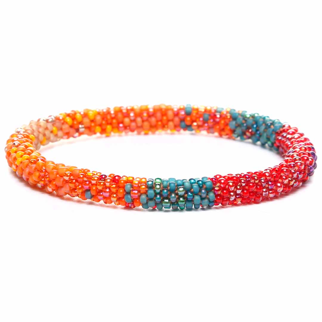 Frosted Desert Bracelet - Seed Bead Jewelry Close Up - Cana Capri