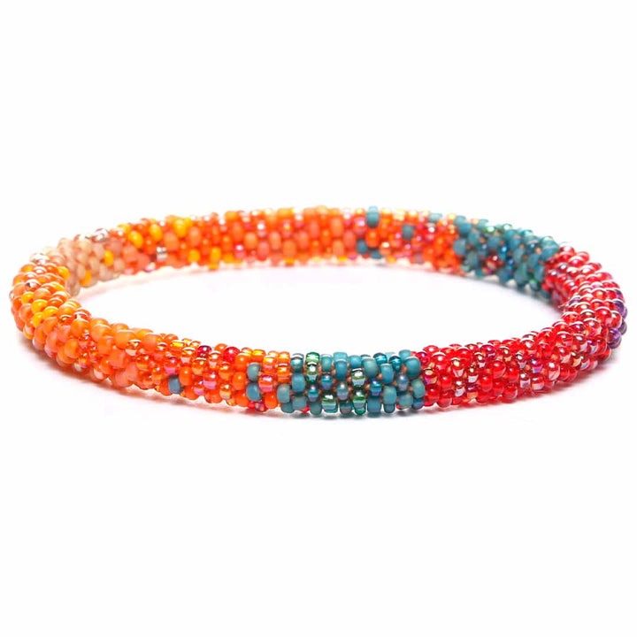 Frosted Desert Bracelet - Seed Bead Jewelry Close Up - Cana Capri