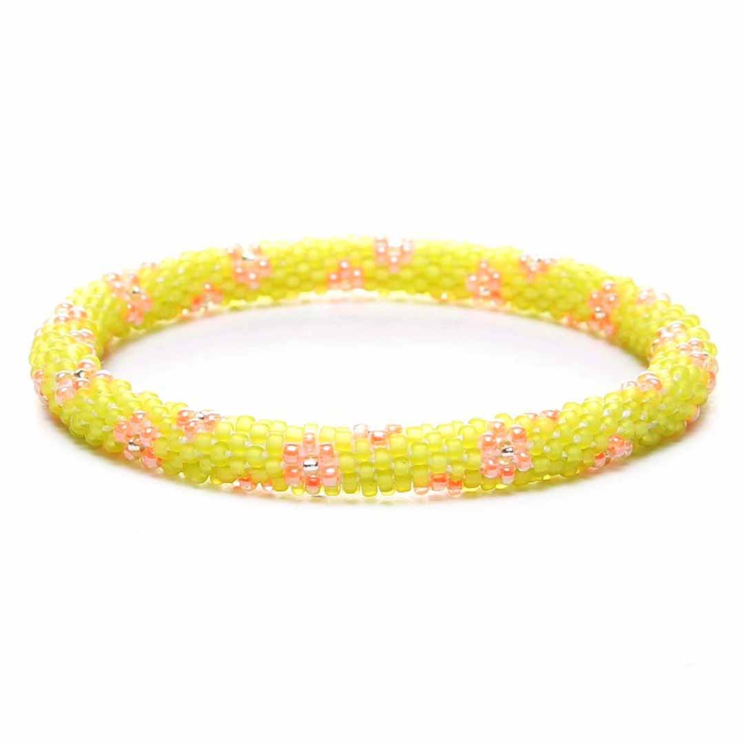 Frosted Lime & Peach Blossoms - 7"