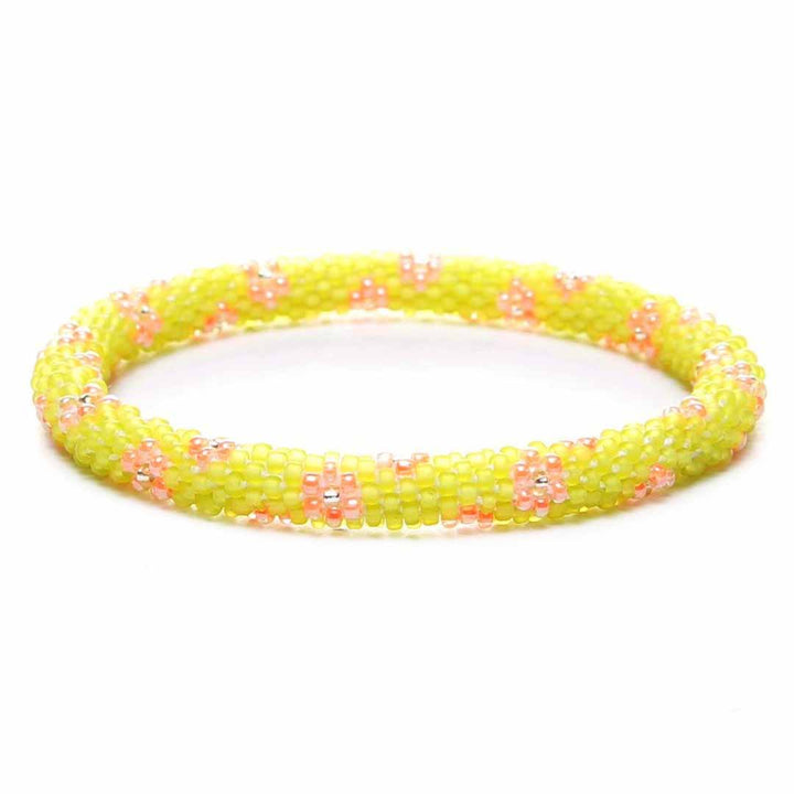 Frosted Lime & Peach Blossoms - 7"