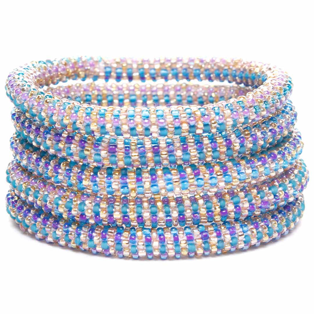 Galaxy Bloom Bracelet - Seed Bead Jewelry -Stack- Cana Capri