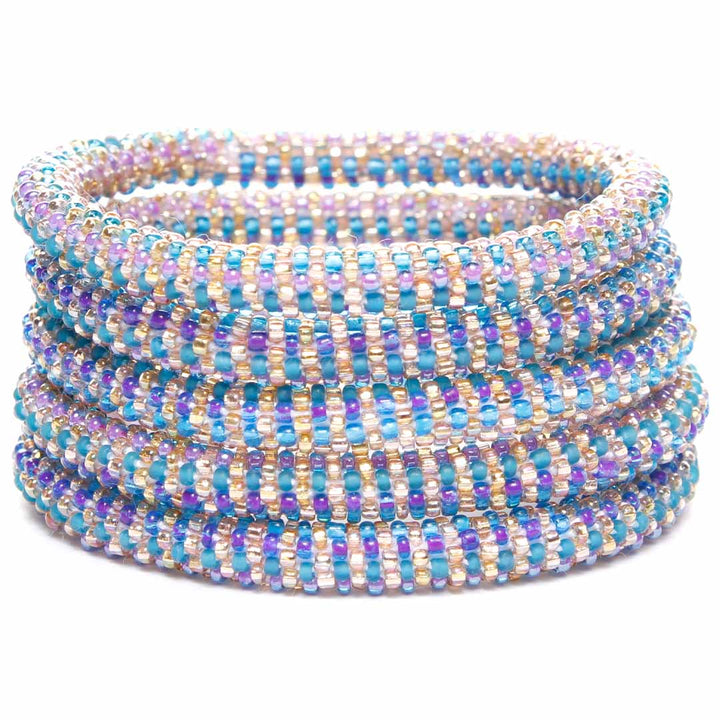 Galaxy Bloom Bracelet - Seed Bead Jewelry -Stack- Cana Capri