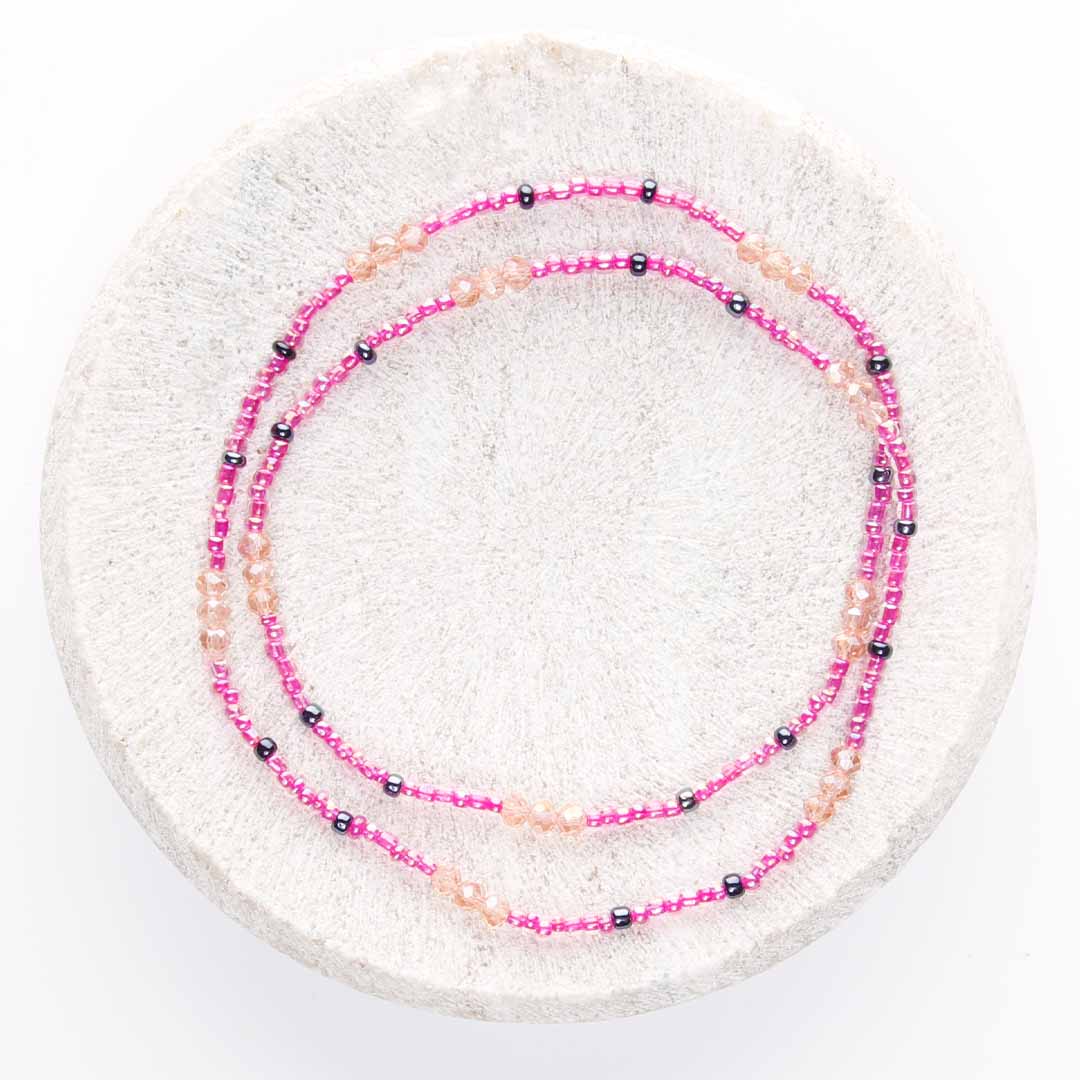 Grape Cosmopolitan Beaded Anklet-1