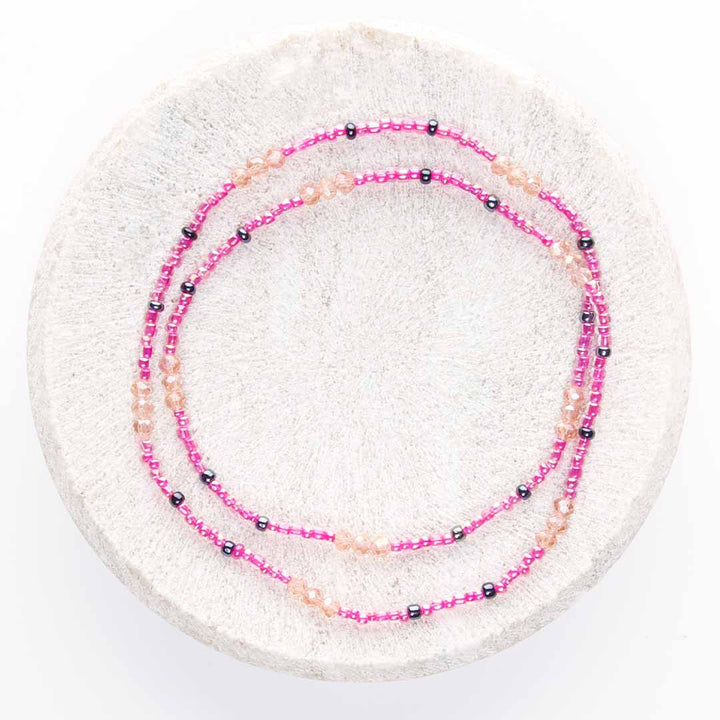 Grape Cosmopolitan Beaded Anklet-1