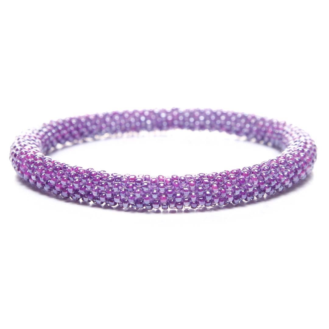 Grape Splash Beaded Bracelet-Front