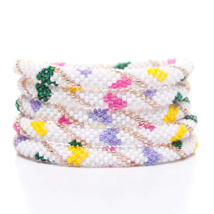 Hearts in Bloom Beaded Bracelet Stack