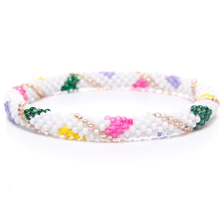 Hearts in Bloom Beaded Bracelet Front