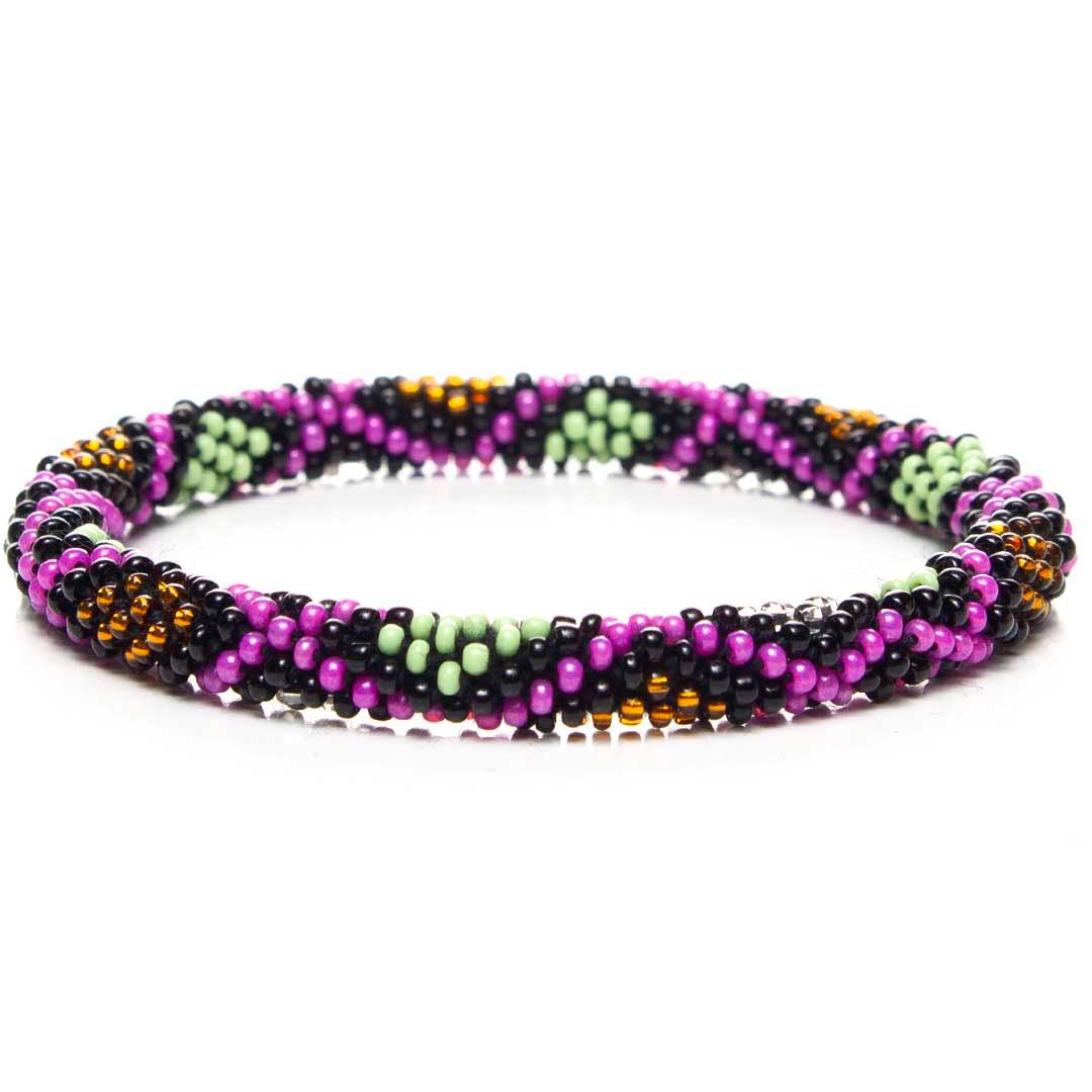 Multi Color Seed Bead & Glass Handmade Bracelet