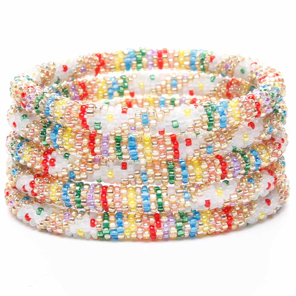 Holiday Frost Beaded Bracelet-2