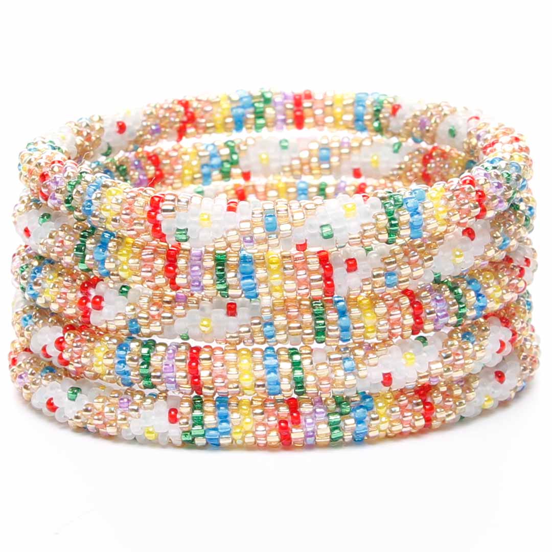 Holiday Frost Beaded Bracelet-2