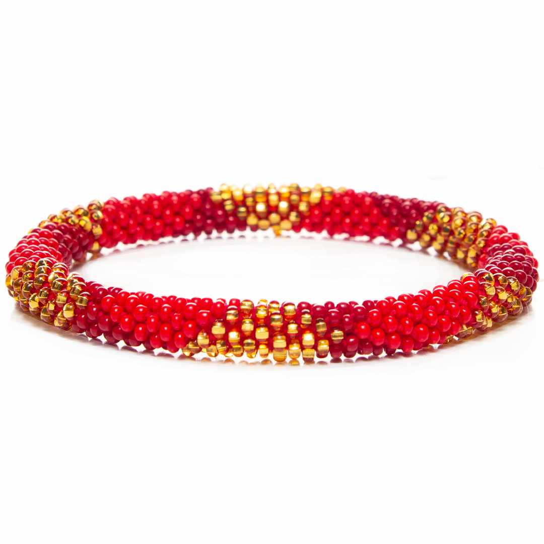 Holiday Spice Handmade Bead Beaded Bracelet Jewelry for Women Czech Glass Seed Beads