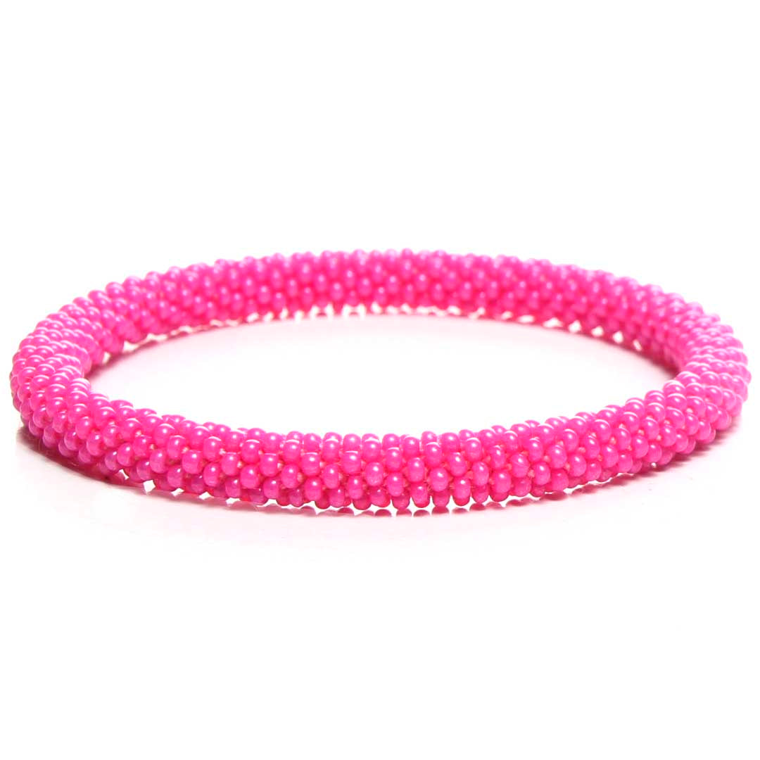 Goji Pink Gemstone and Miyuki Bead Bracelet | Boho Betty