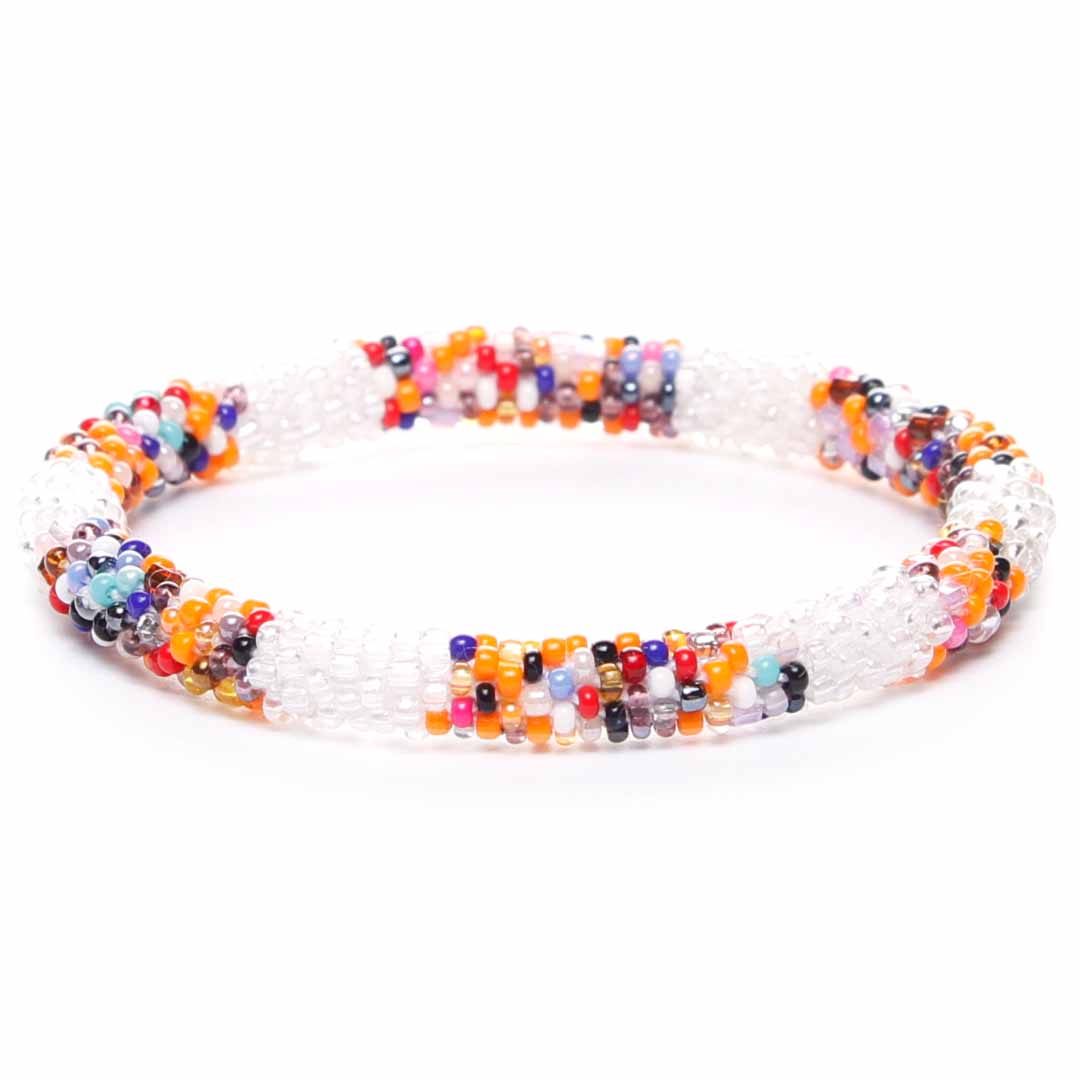 Iced Sprinkle Stripe Beaded Bracelet