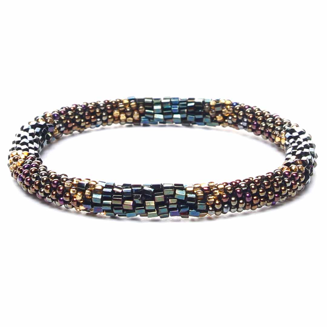 Iridescent Castle Ball Beaded Bracelet