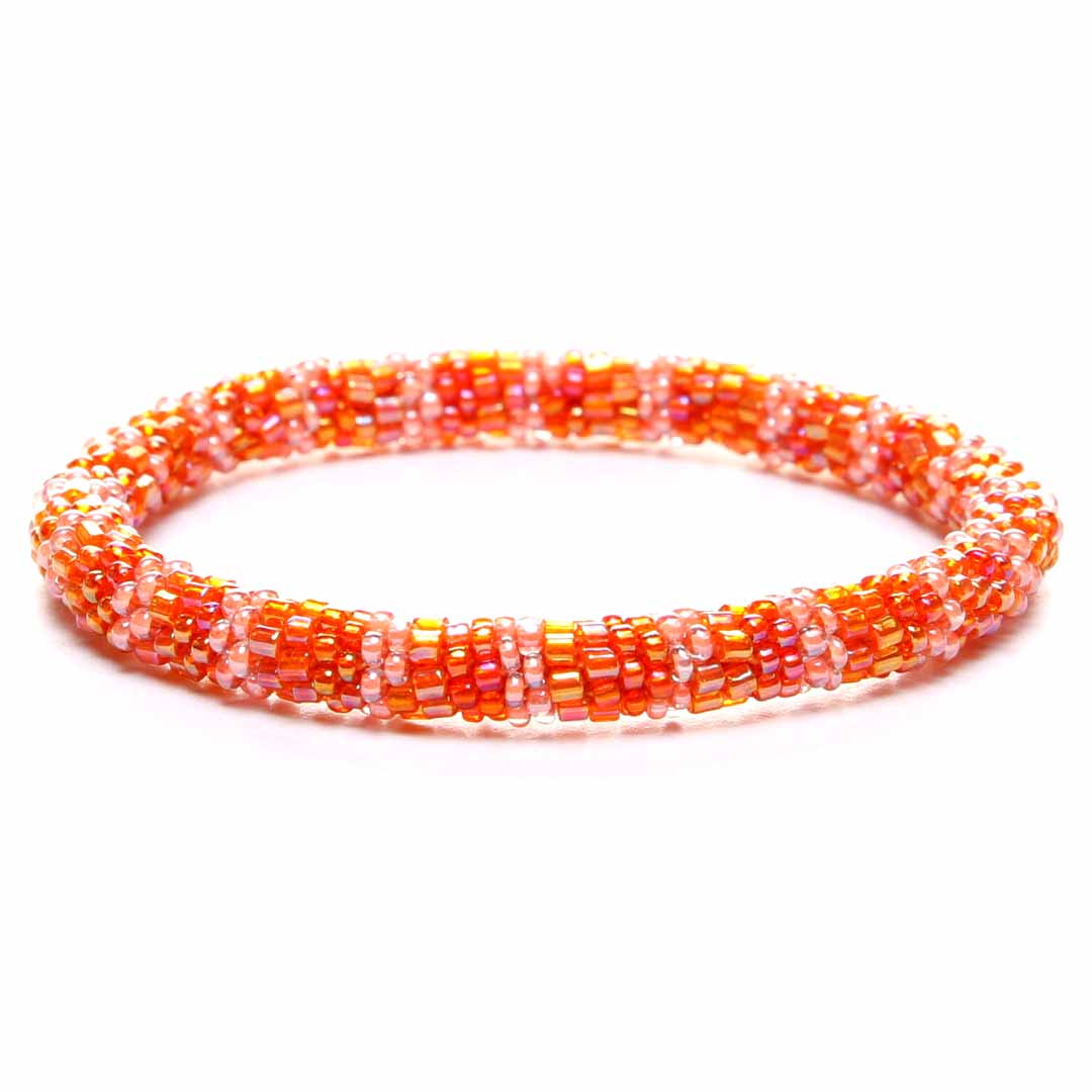 Iridescent Coral Berry Stripe - 7"