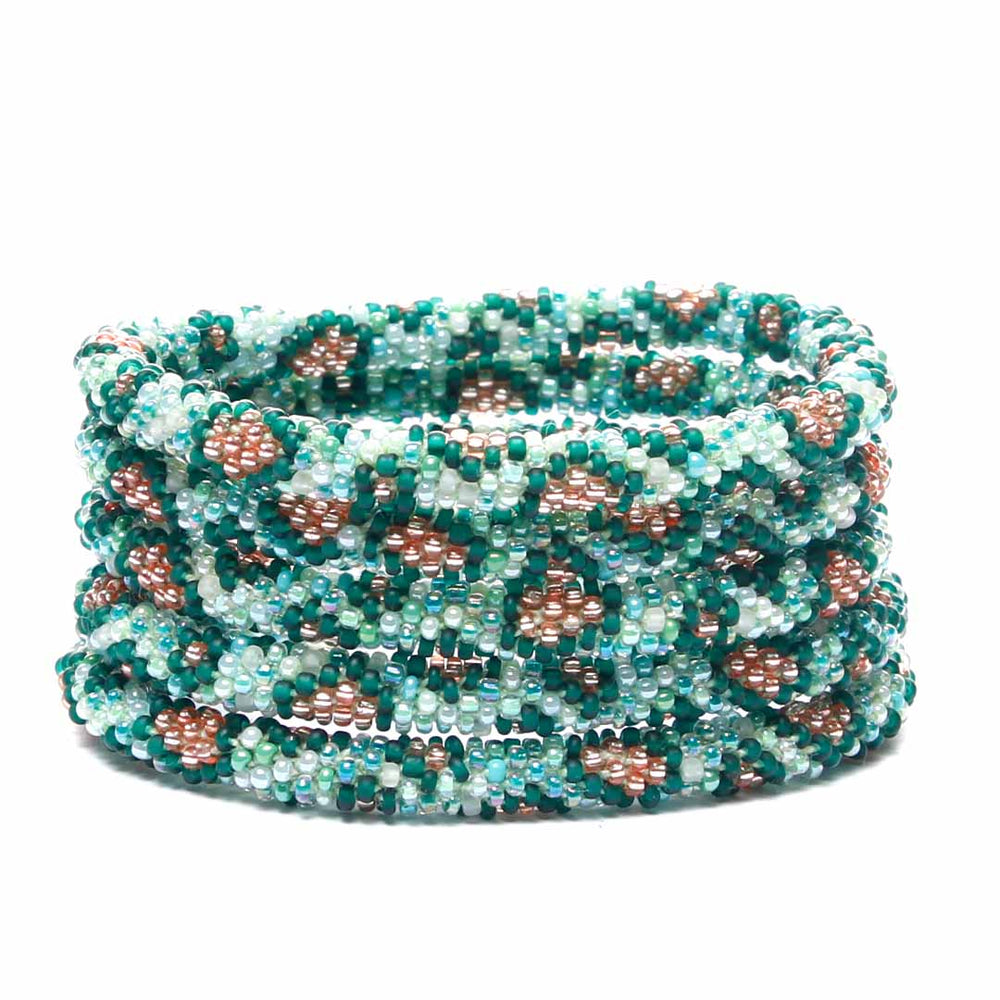 Jungle Leopard Beaded Bracelet-1 Stack