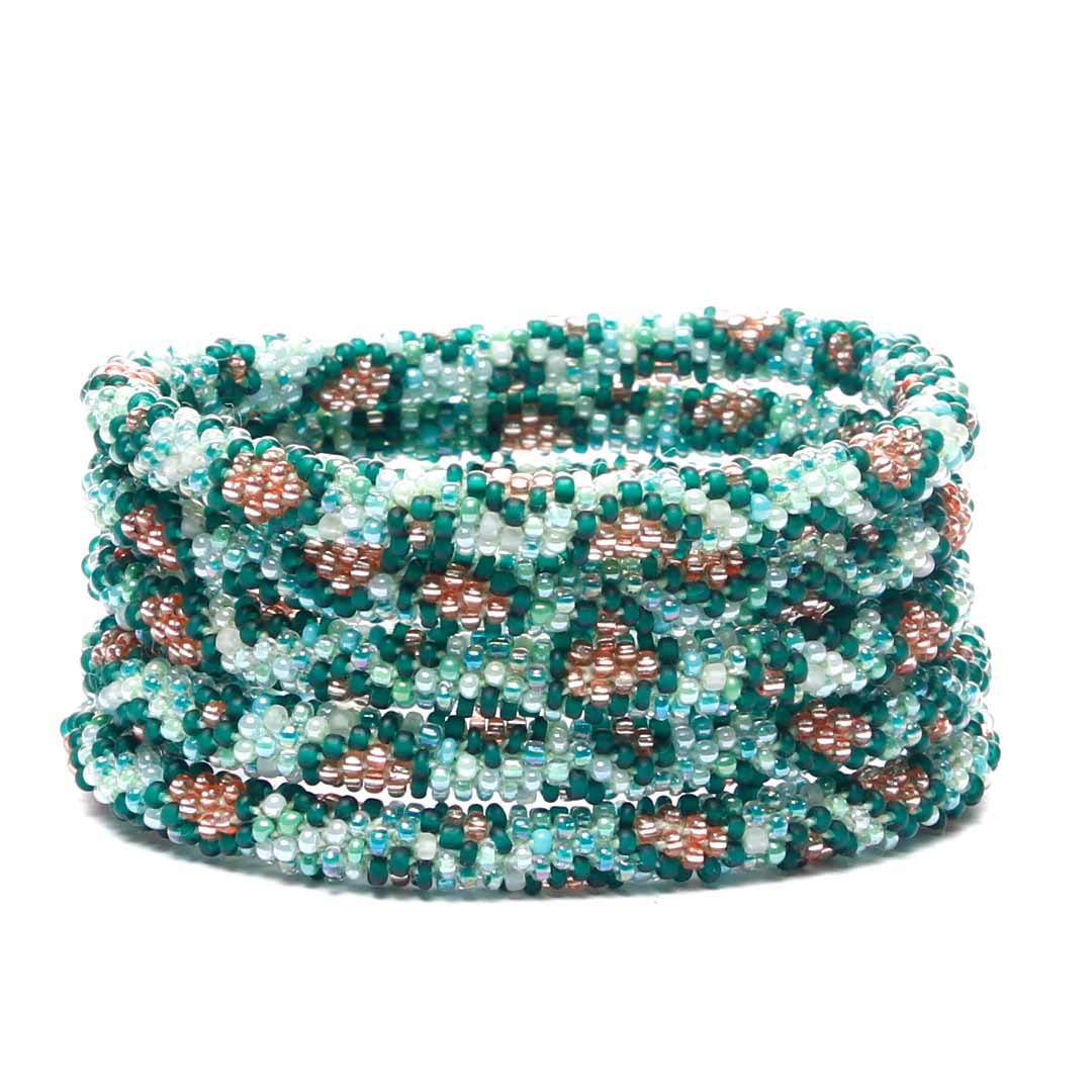 Jungle Leopard Beaded Bracelet-1 Stack