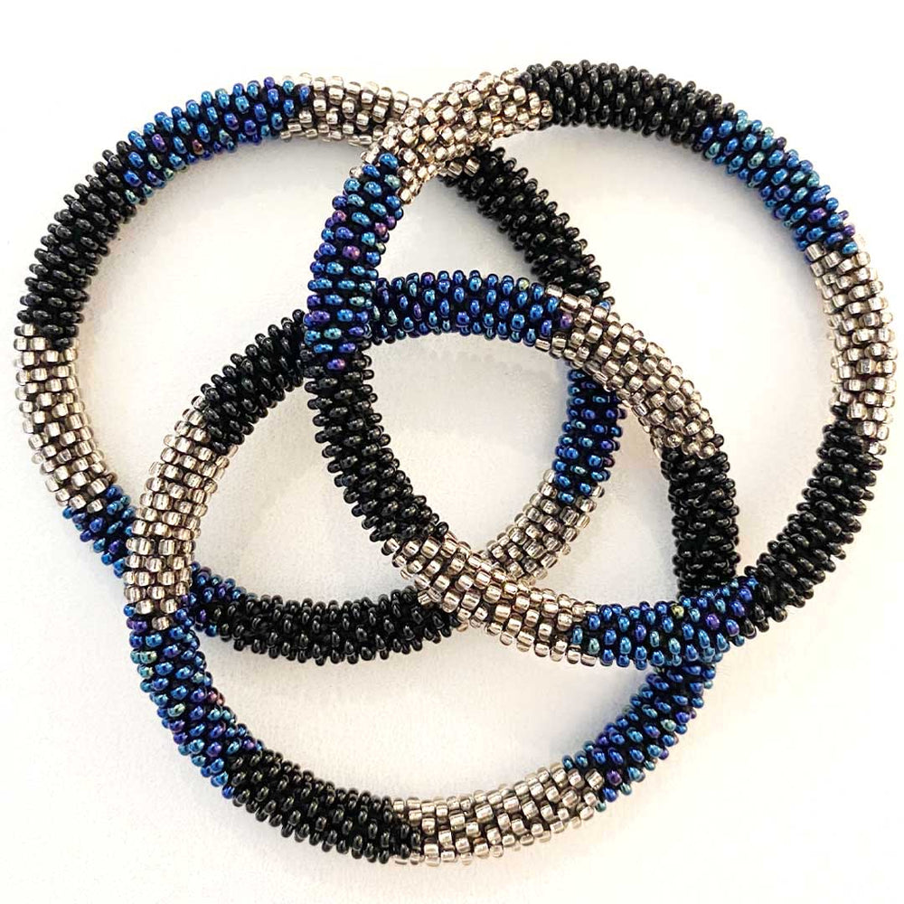 Midnight Black I Handmade Beaded Bracelets for Women I Cana Capri