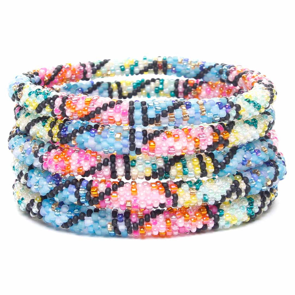 Colorful Licorice Twist Beaded Bracelet-2