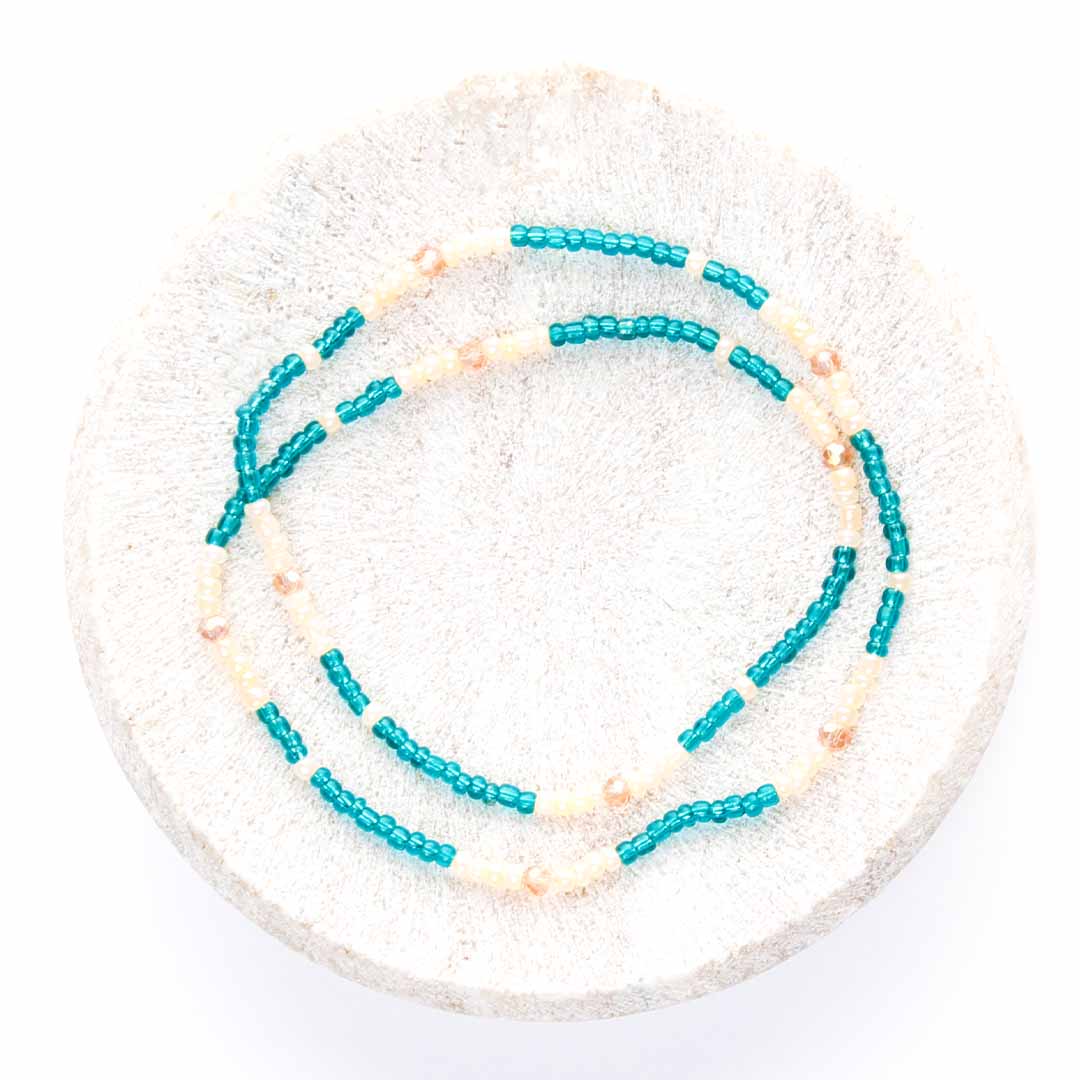 Laguna Pearl Beaded Anklet-3