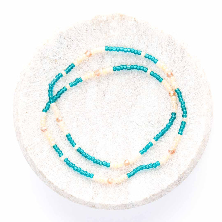 Laguna Pearl Beaded Anklet-3