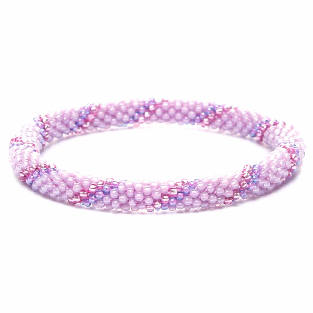 Lavender Twist Beaded Bracelet-2