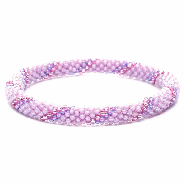 Lavender Twist Beaded Bracelet-2