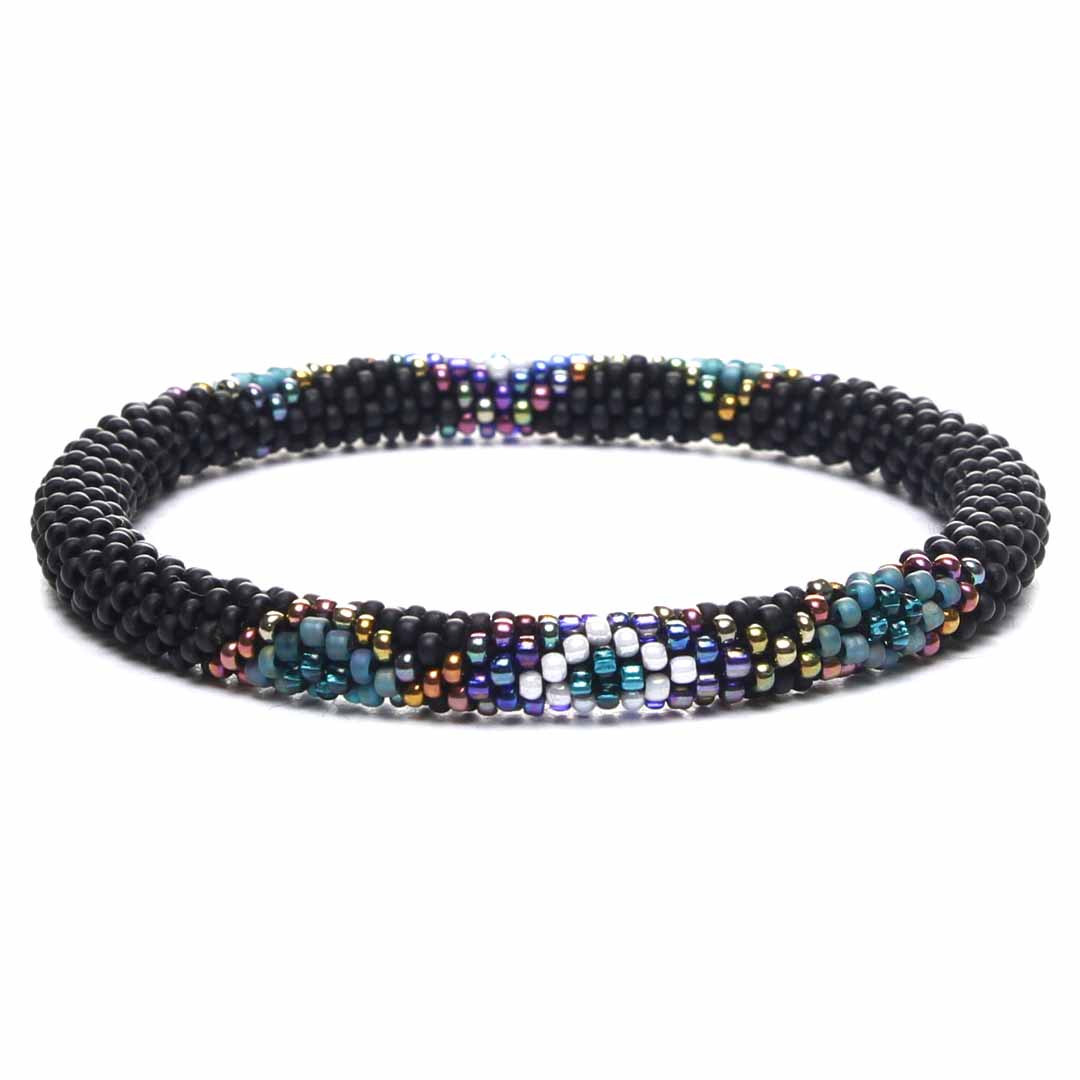 Magical Matte Black Canyon Beaded Bracelet