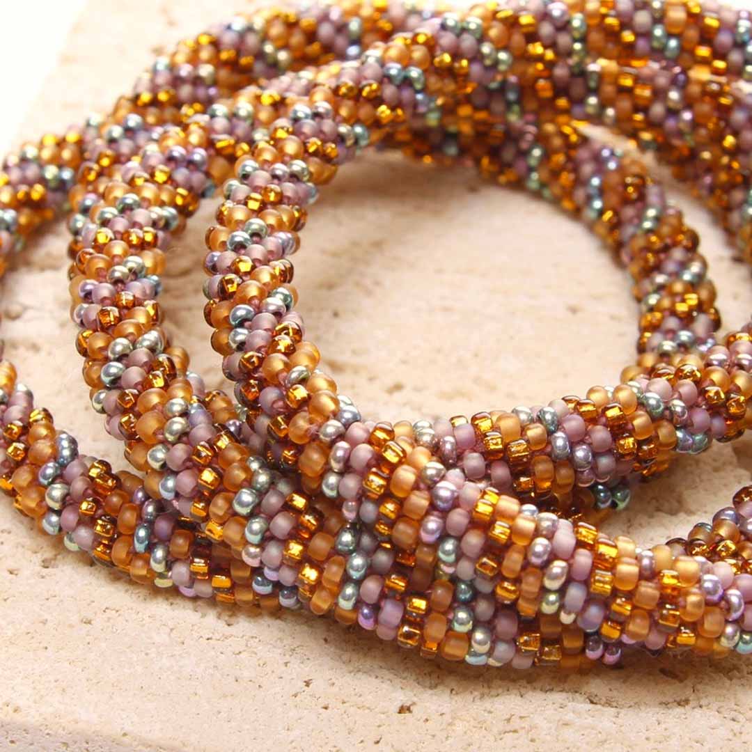 Sparkly Mauve Harvest Twist - 7"