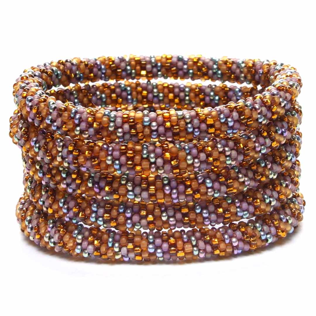 Sparkly Mauve Harvest Twist - 7"