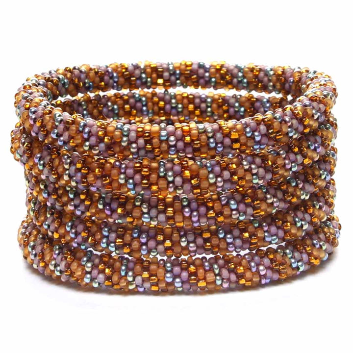 Sparkly Mauve Harvest Twist - 7"