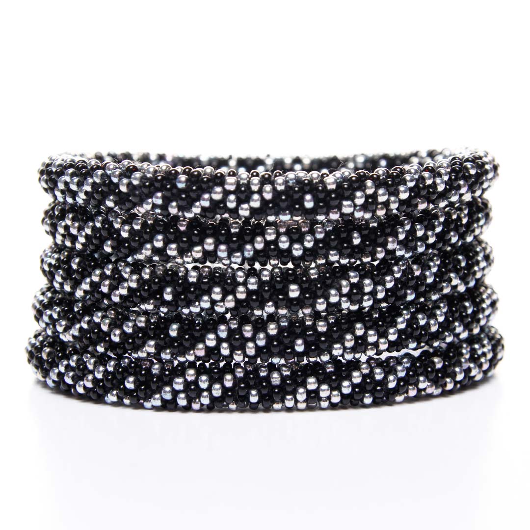 Midnight Constellations Beaded Bracelet stack