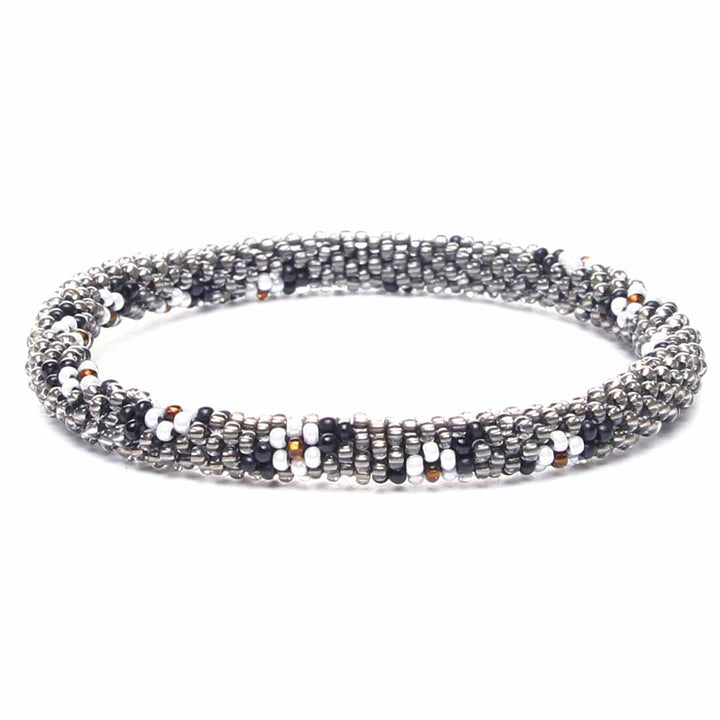 Moonlight Daisies Beaded Bracelet-1