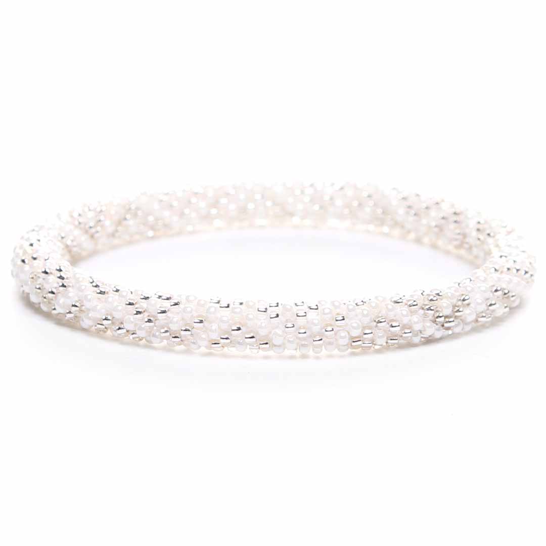 Moonlight Shell Bracelet - Seed Bead Jewelry - Front