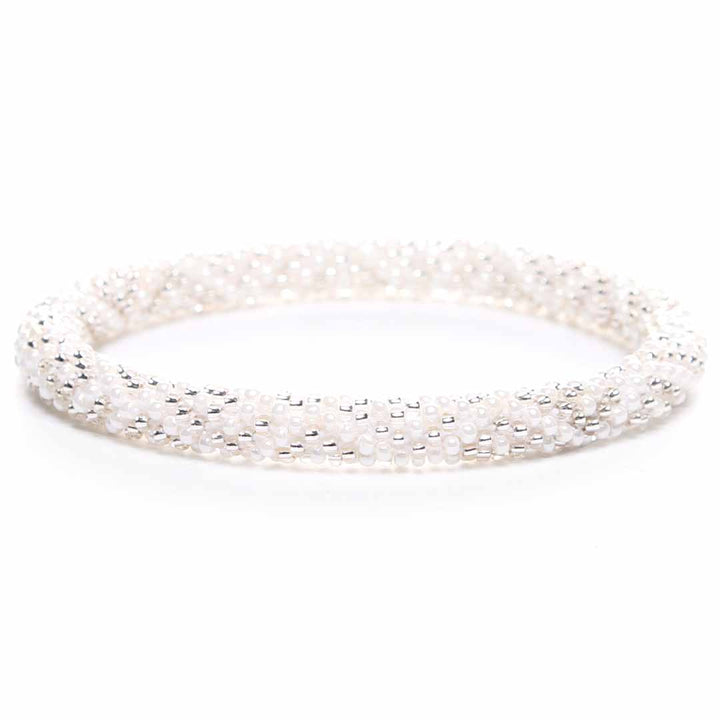 Moonlight Shell Bracelet - Seed Bead Jewelry - Front