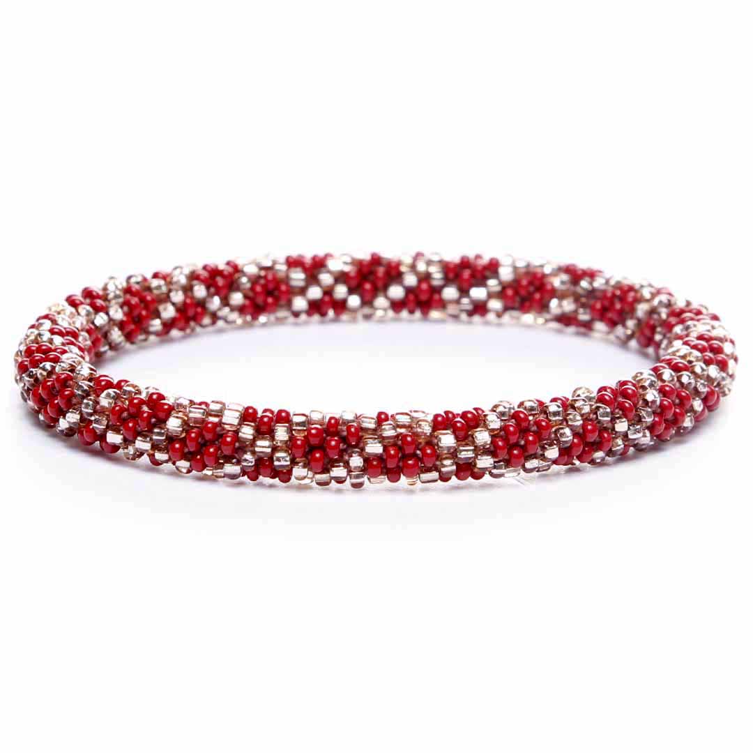 Moonlight Merlot Bracelet - Seed Bead Jewelry Front - Cana Capri