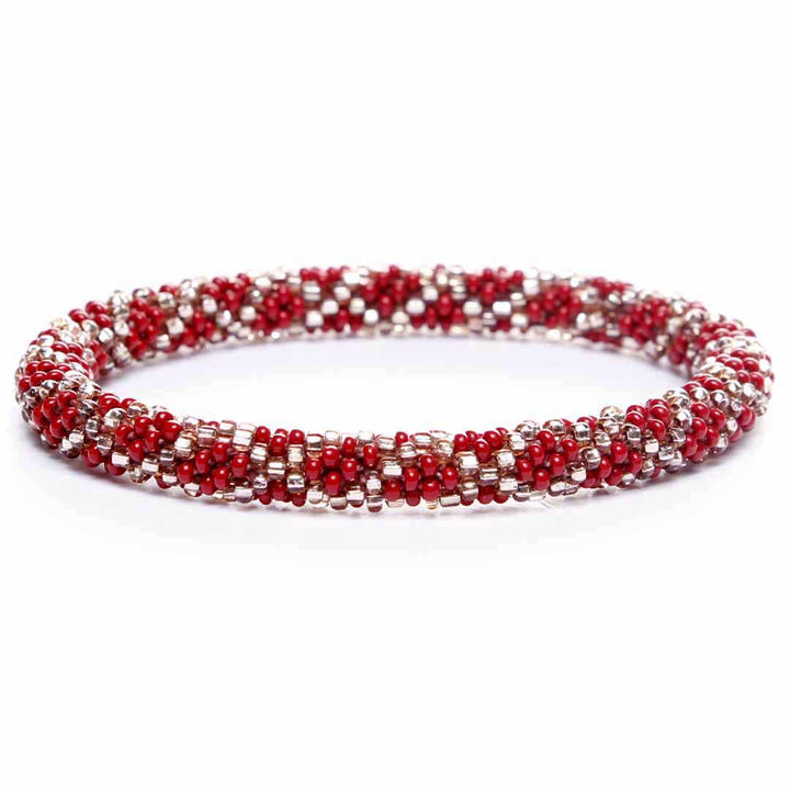 Moonlight Merlot Bracelet - Seed Bead Jewelry Front - Cana Capri