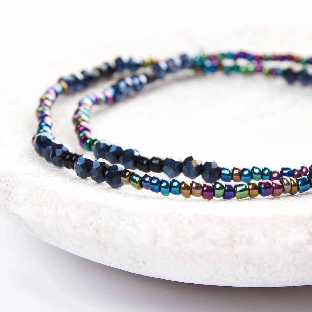 MysticSparklesBeadedAnkleBracelet-HandmadeArtisanJewelry-CloseUpDetail-CanaCapri