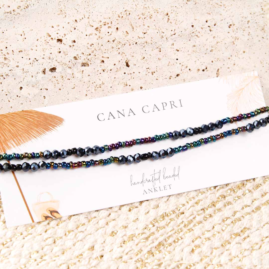 MysticSparklesBeadedAnkleBracelet-HandmadeArtisanJewelry-Packaging-CanaCapri