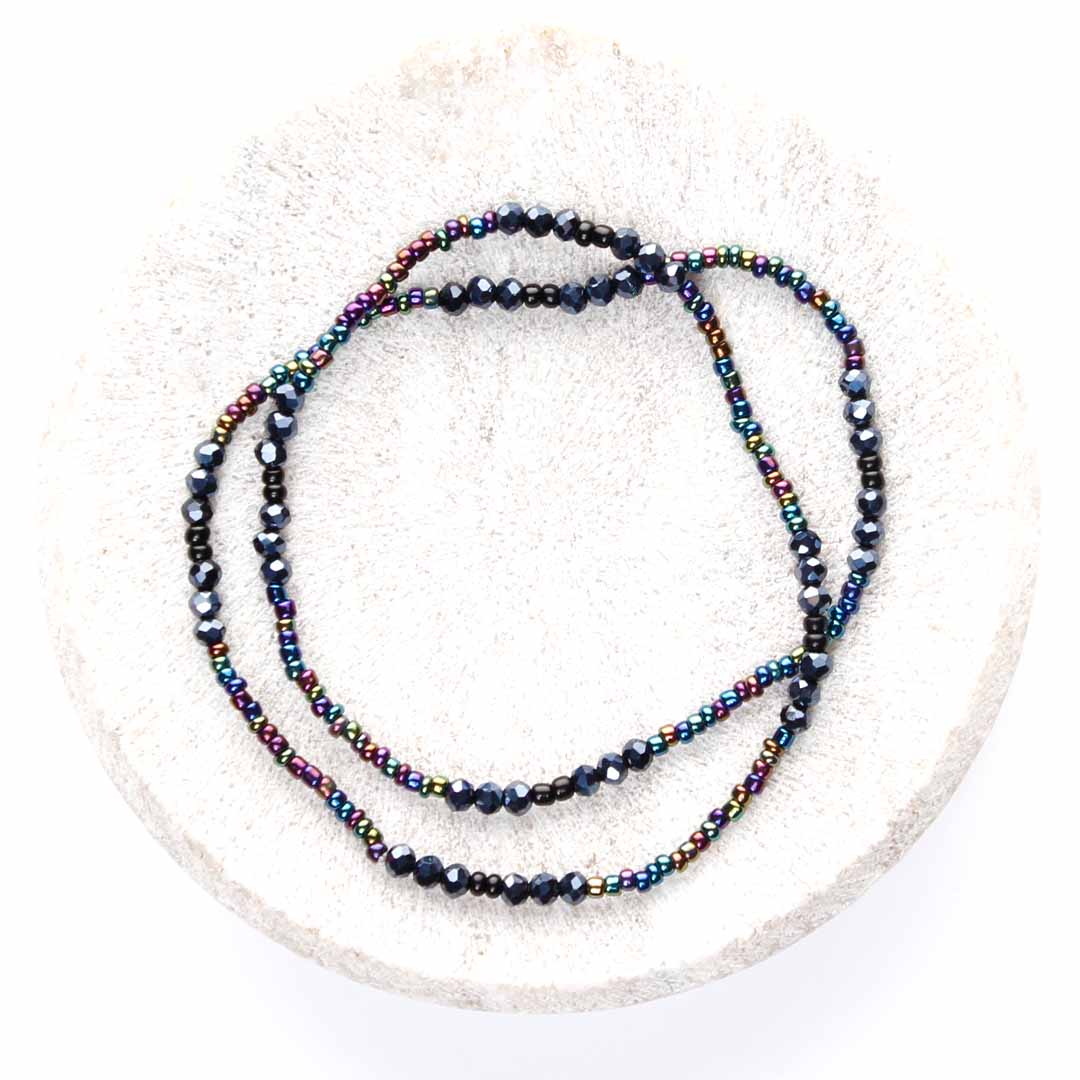 Mystic Sparkles Beaded Anklet-1